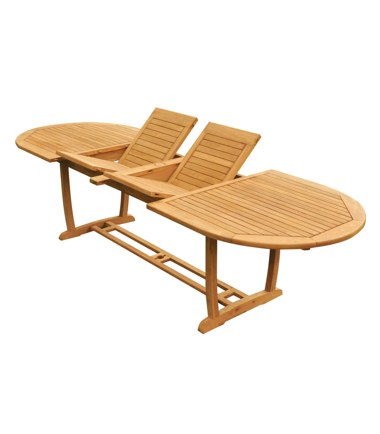 117" Oval Table with Trestle Legs and Devon Arm Chairs