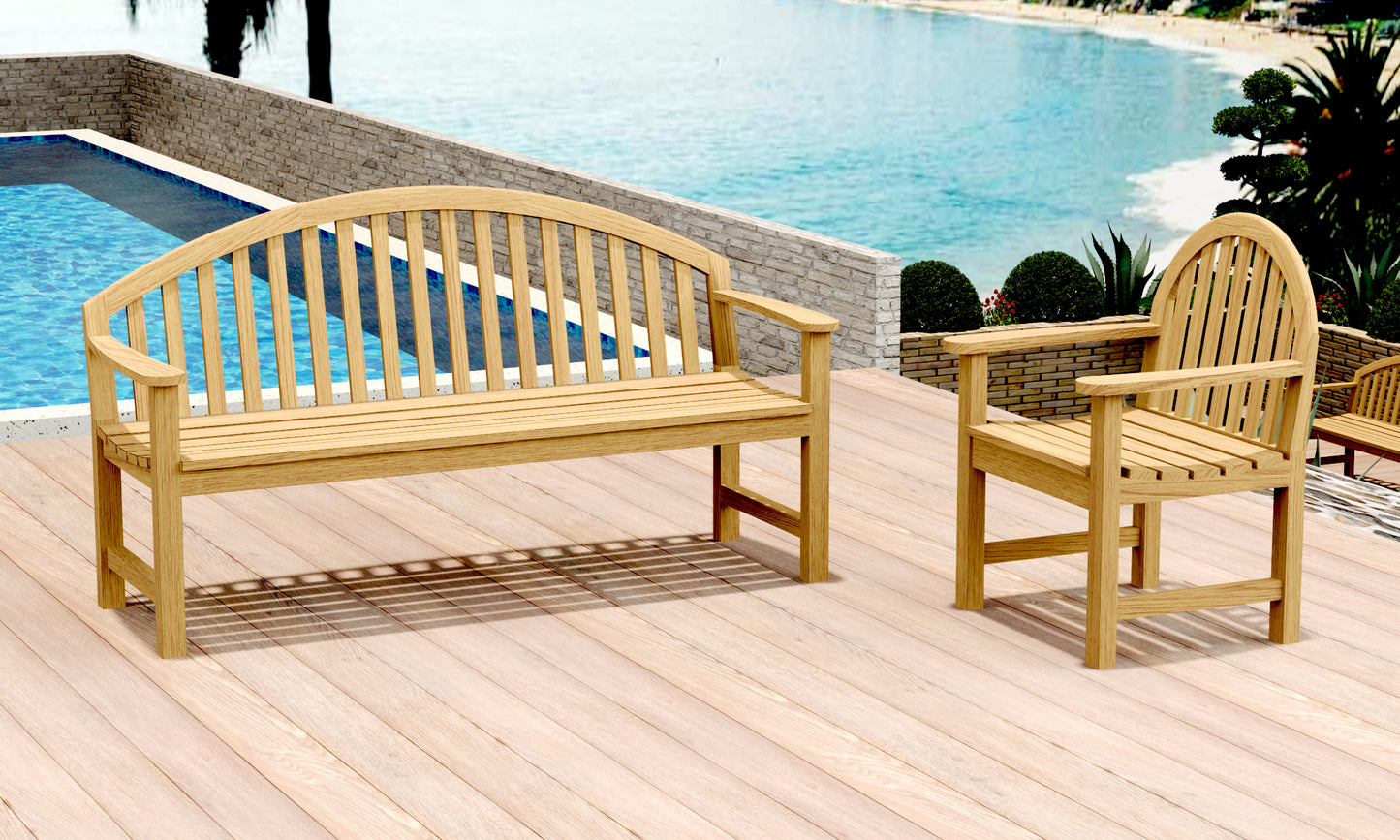 Giverny Chair and Bench Set