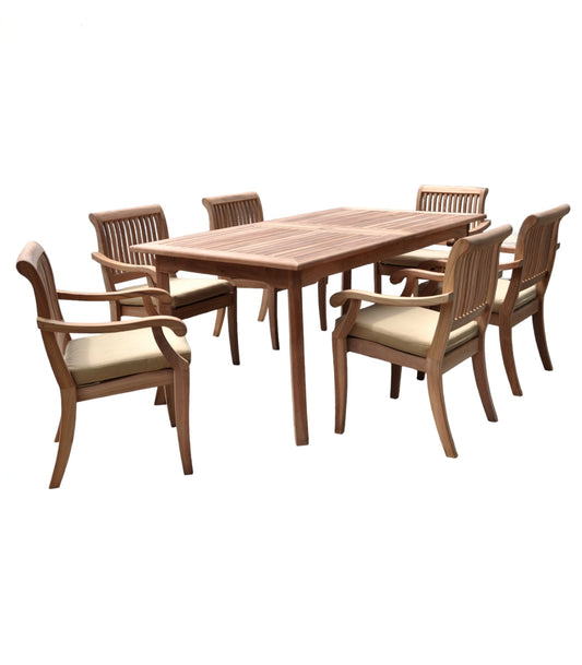 83" Rectangle Table with Arbor Arm Chairs