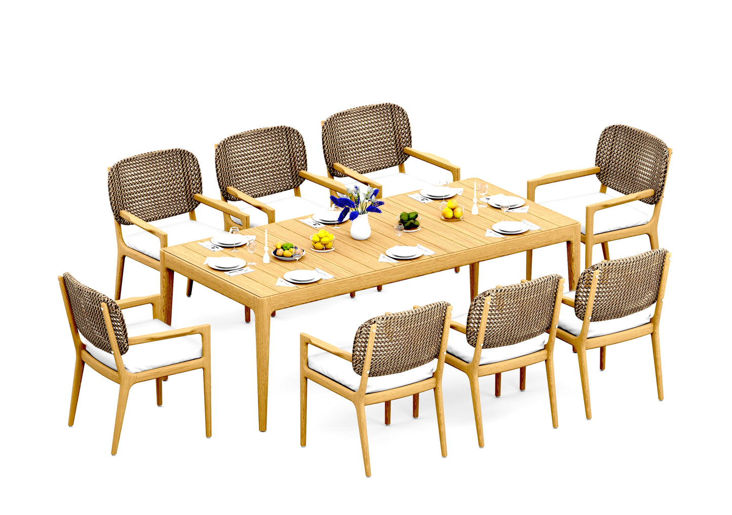 Amilo Dining Table with Akyee Dining Chairs