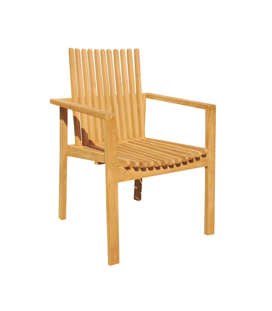 Clipper Stacking Arm Dining Chair