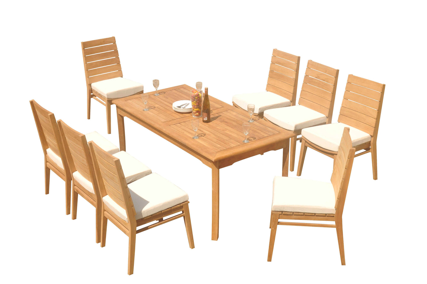 71" Rectangle Table with 6 Charleston Chairs