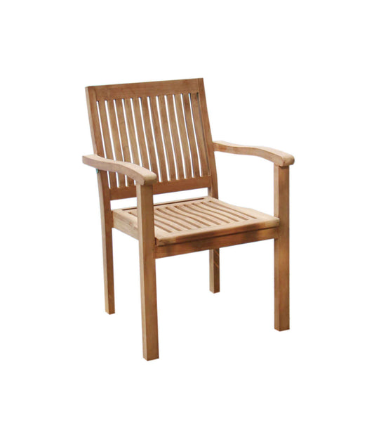 Leveb Stacking Arm Dining Chair