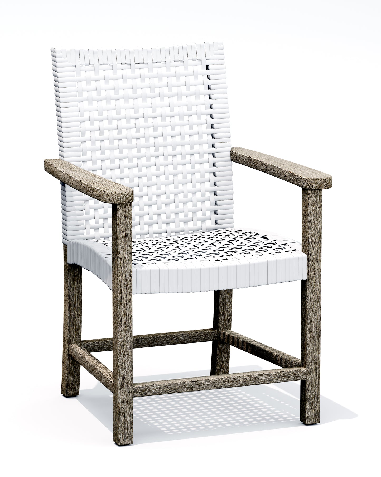 Alsoi Dining Arm Chair - Weathered Teak