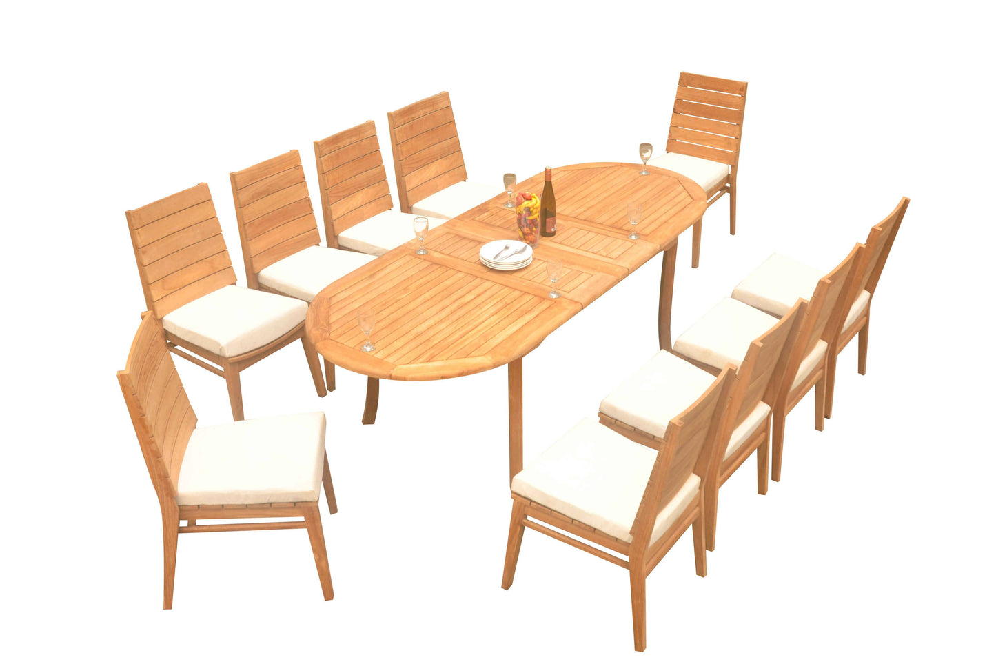 94" Oval Table with Charleston Chairs