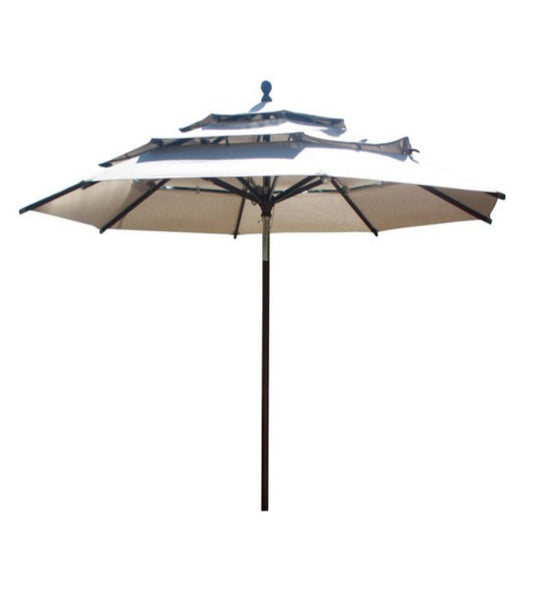11 Feet Aluminum Round Umbrella with Sunbrella Canopy