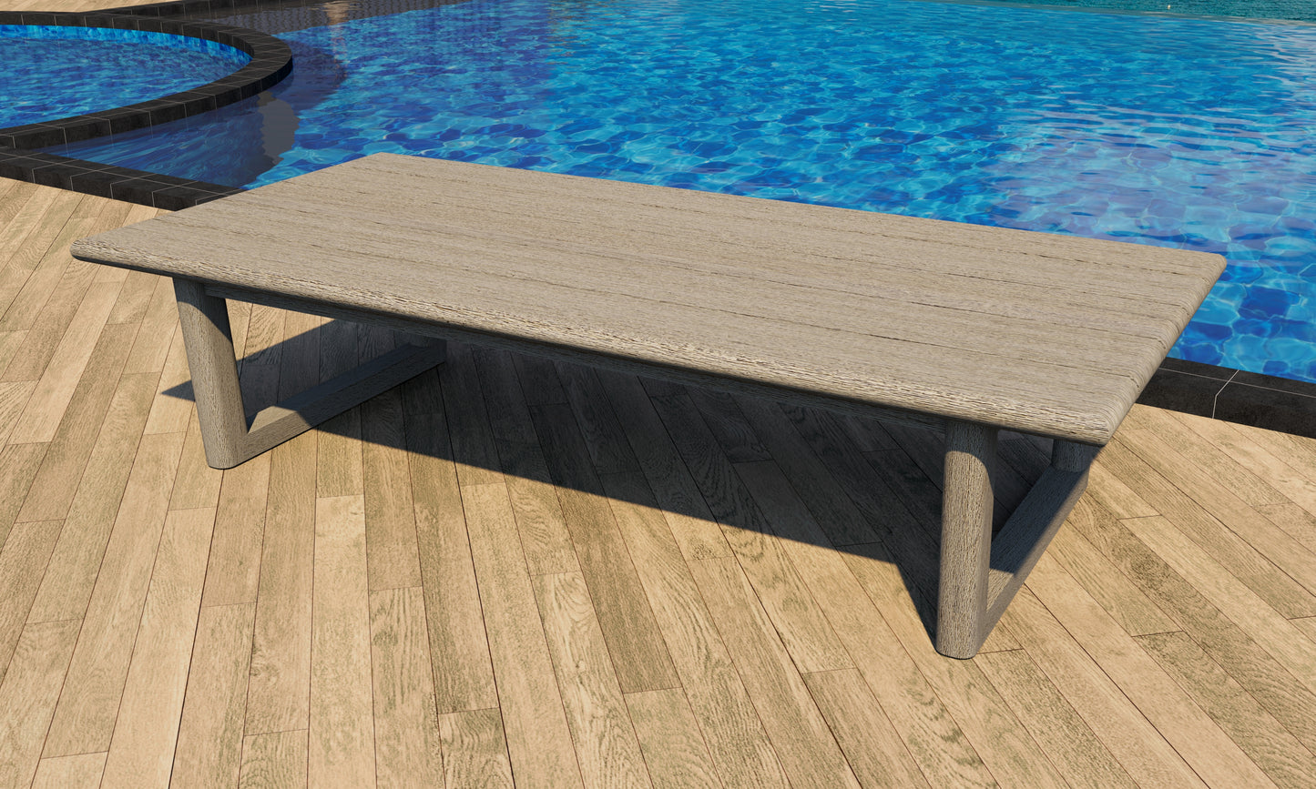 Sema Coffee Table - Weathered Teak