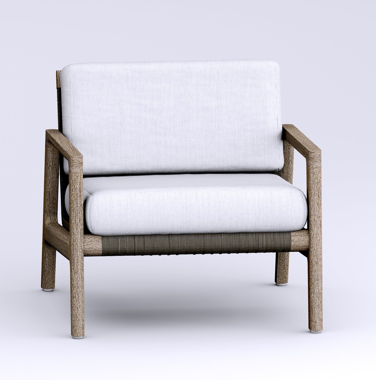 Sema Lounge Arm Chair - Weathered Teak
