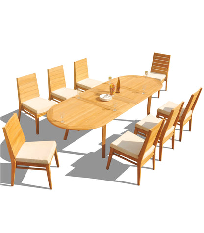 117" Oval Table with Charleston Chairs