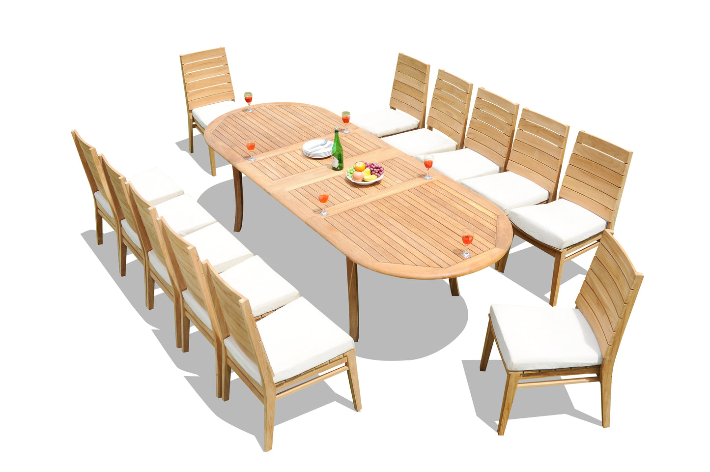 117" Oval Table with Charleston Chairs