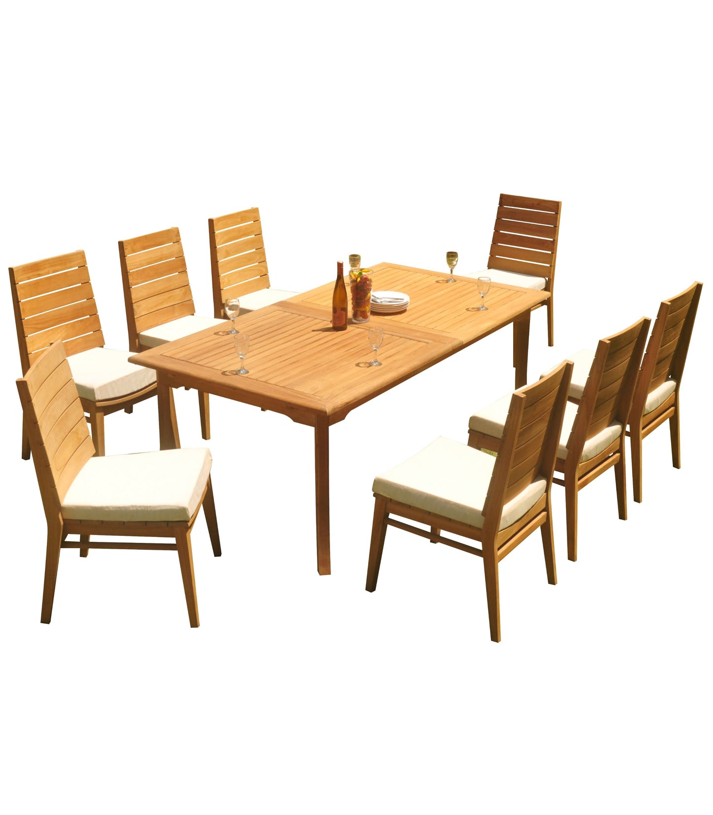 117" Rectangle Table with Charleston Chairs