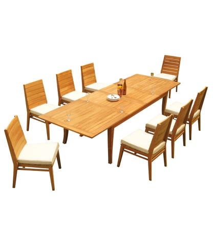 122" Atnas Dining Table with Charleston Chairs