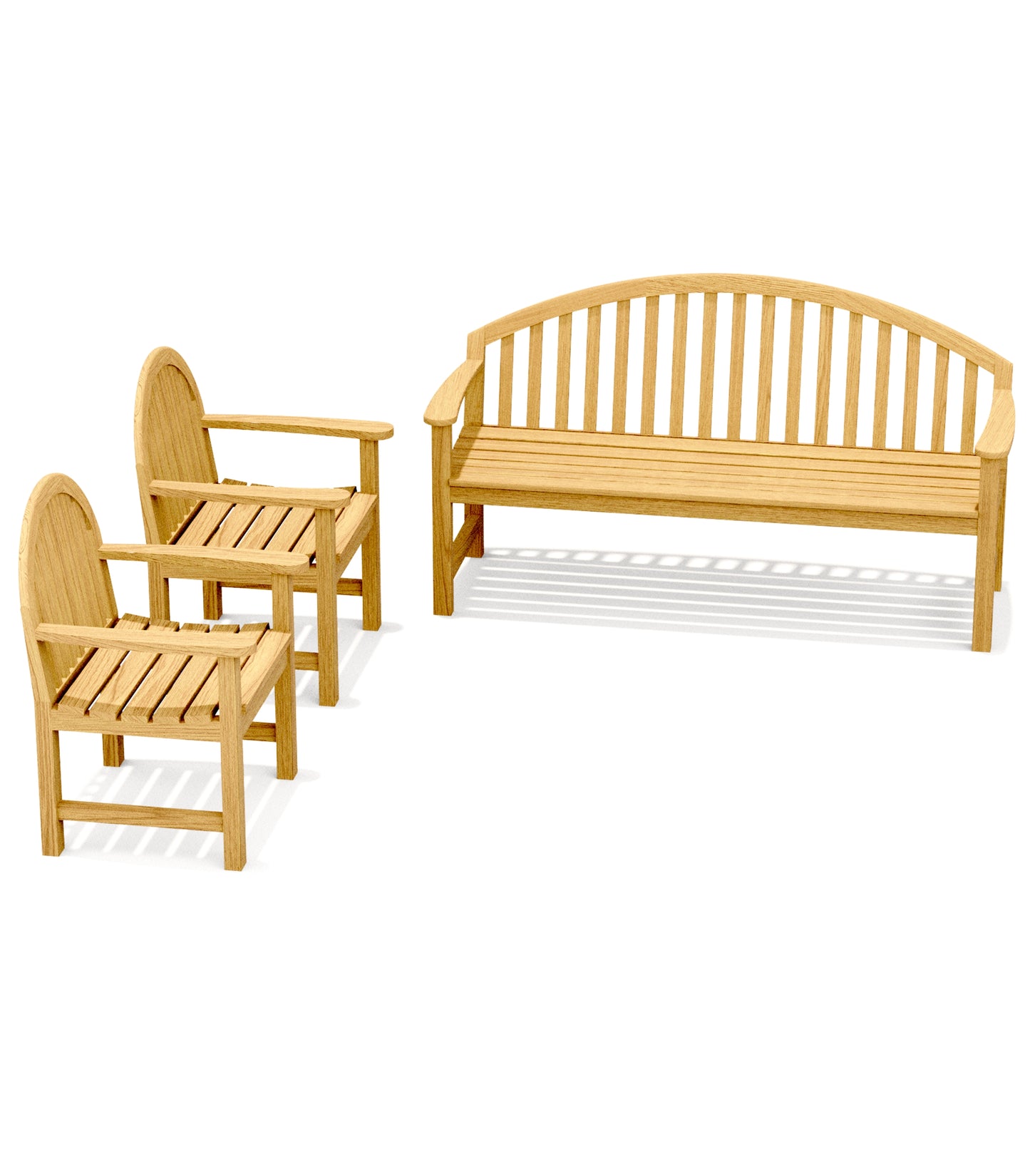 Giverny Chairs and Bench Set