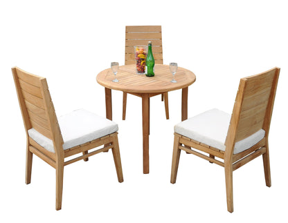 36" Round Table with Charleston Chairs