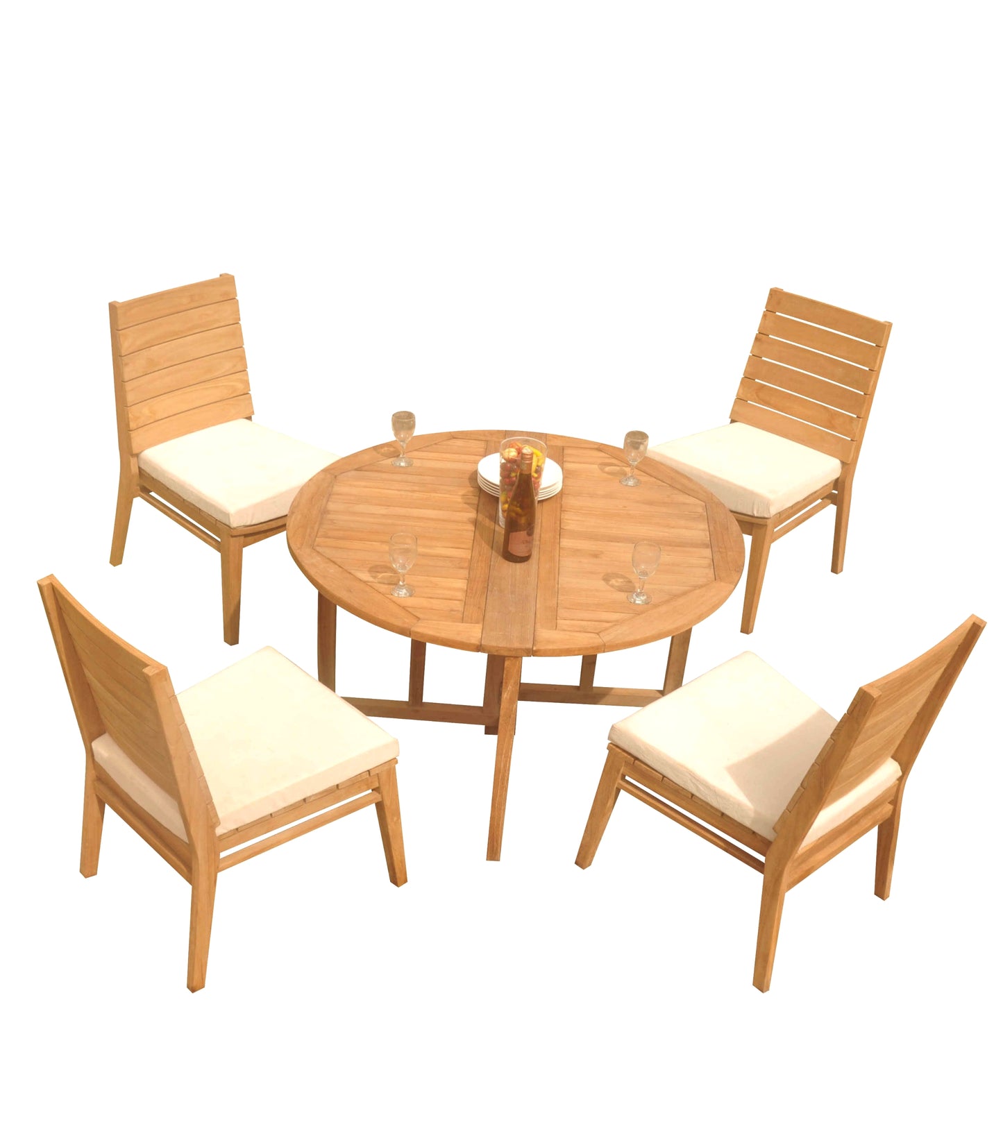 48 Round Butterfly Table and with 4 Charleston Chairs
