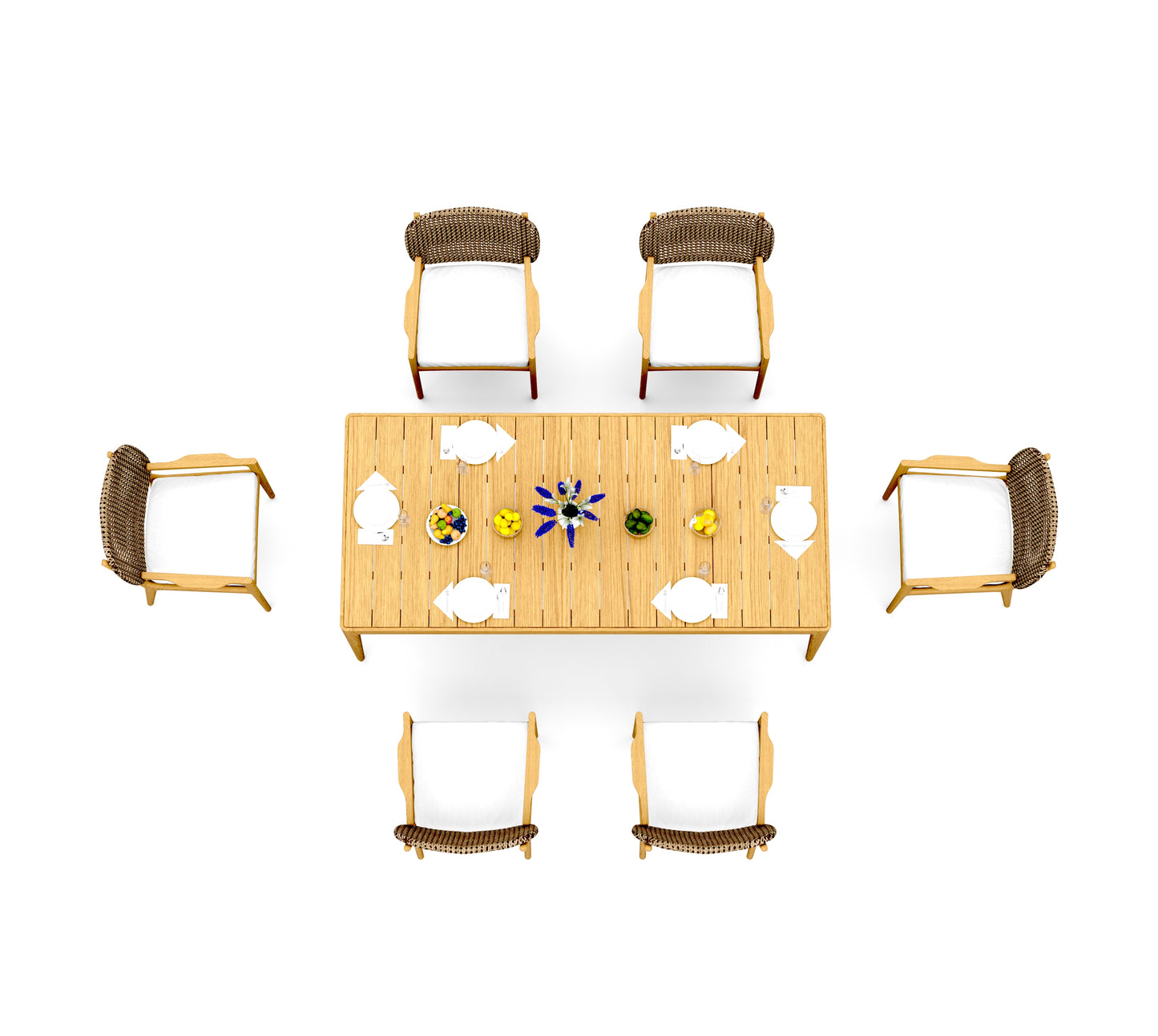 Amilo Dining Table with Akyee Dining Chairs