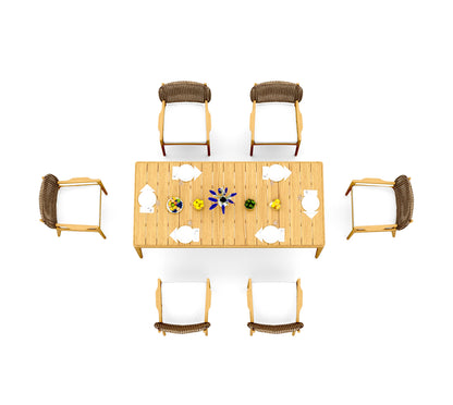 Amilo Dining Table with Akyee Dining Chairs