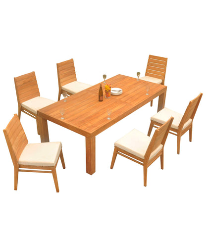 86" Canberra Table with Charleston Chairs
