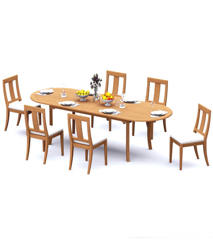 94" Oval Table with Osborne Armless Chairs