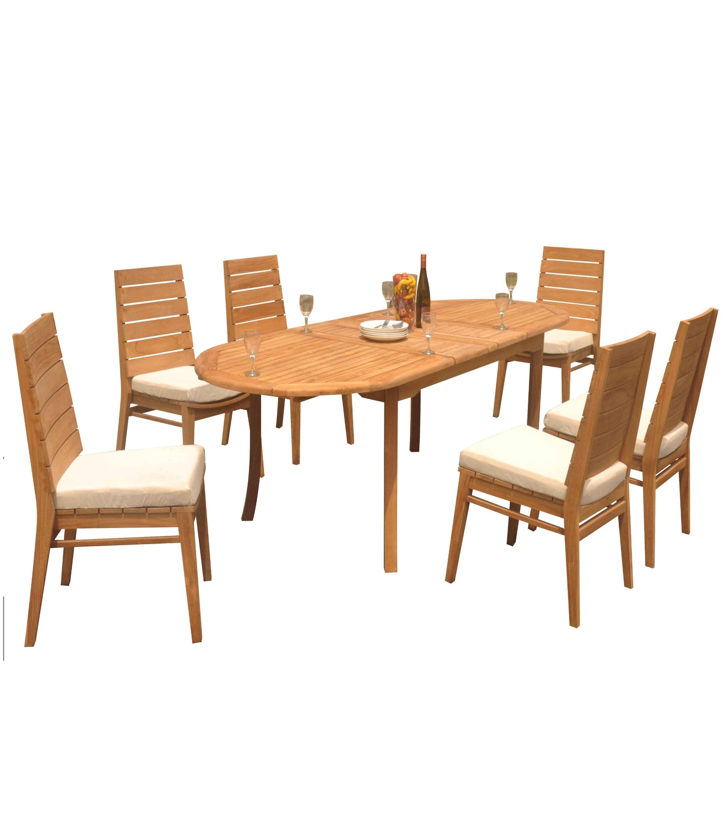94" Oval Table with Charleston Chairs