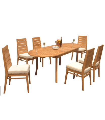94" Oval Table with Charleston Chairs