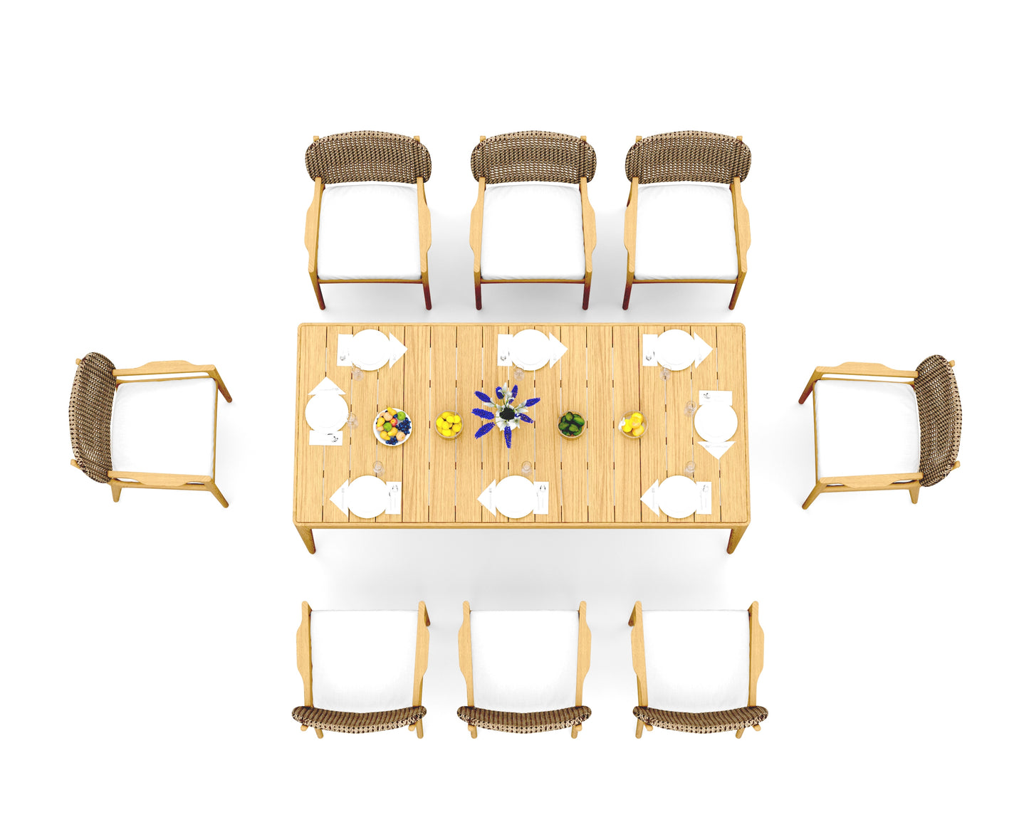 Amilo Dining Table with Akyee Dining Chairs