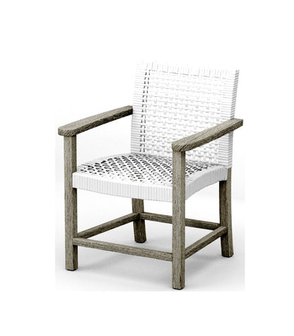 Alsoi Dining Arm Chair - Weathered Teak