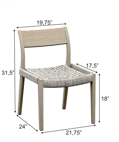 Amilo Stacking Armless Dining Chair