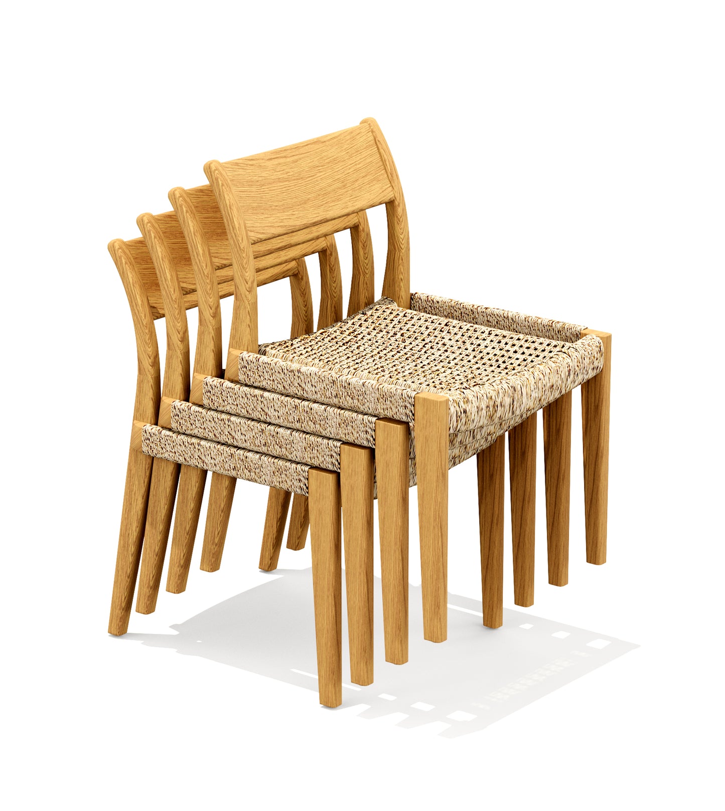 Amilo Stacking Armless Dining Chair