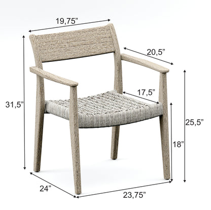 Amilo Stacking Arm Dining Chair