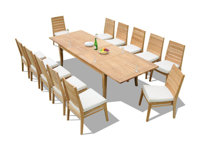 122" Atnas Dining Table with Charleston Chairs