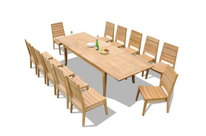 122" Atnas Dining Table with Charleston Chairs