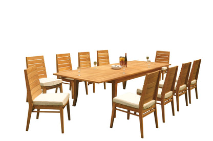 122" Atnas Dining Table with Charleston Chairs