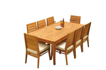 122" Atnas Dining Table with Charleston Chairs