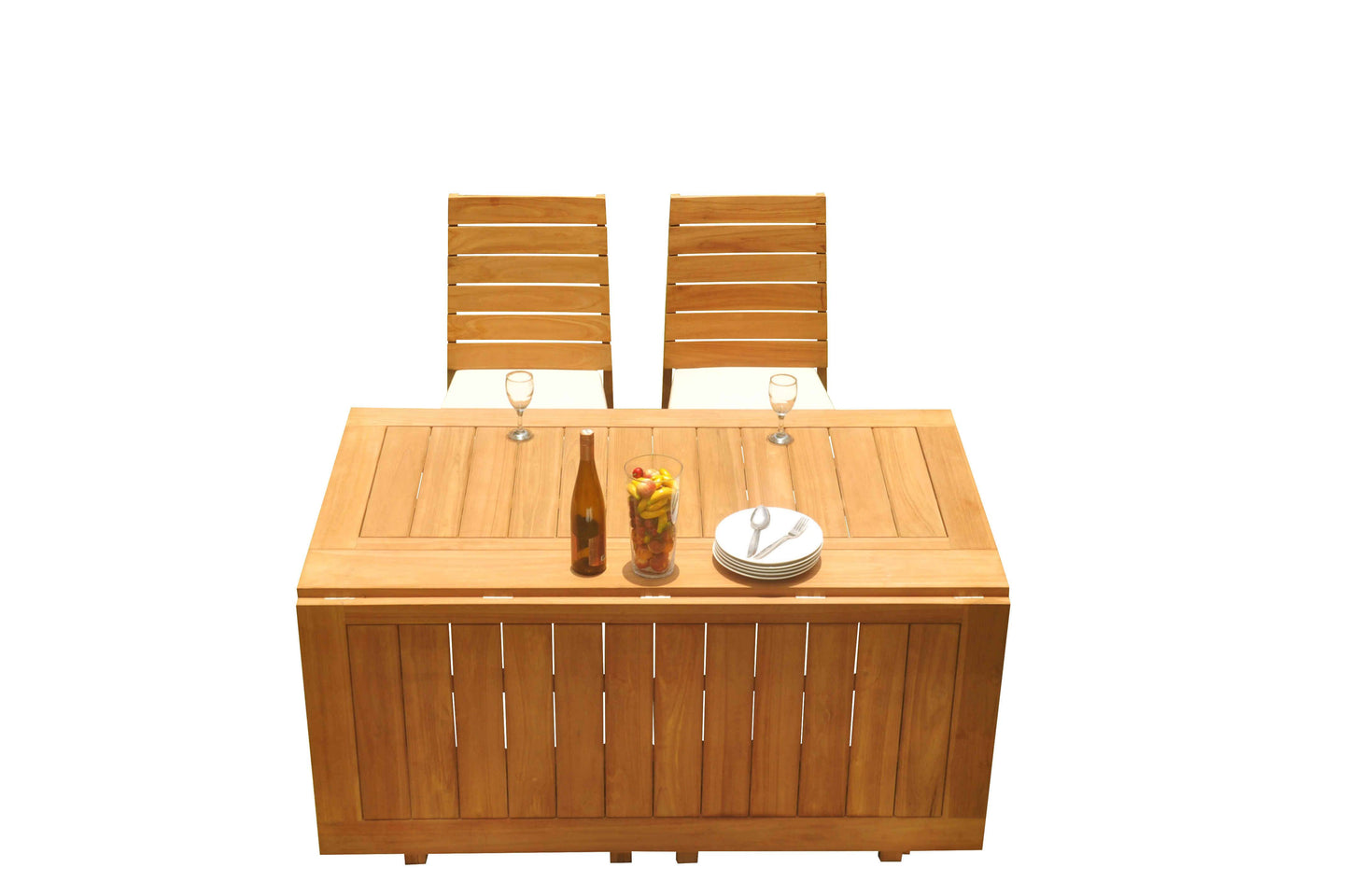 60" Square Butterfly Table with Charleston Armless Chairs