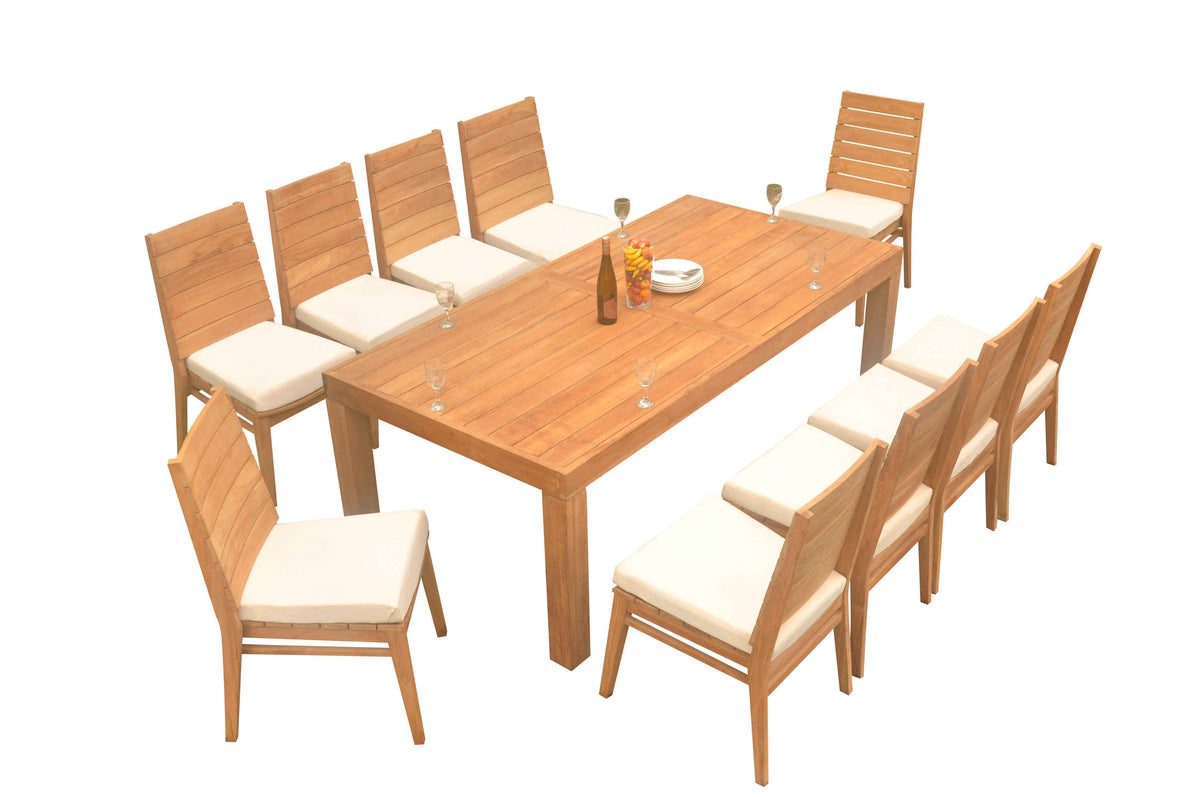 86" Canberra Table with Charleston Chairs
