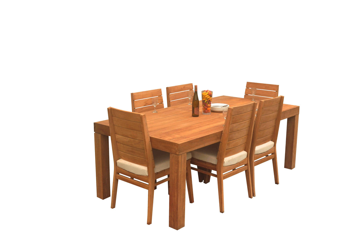 86" Canberra Table with Charleston Chairs