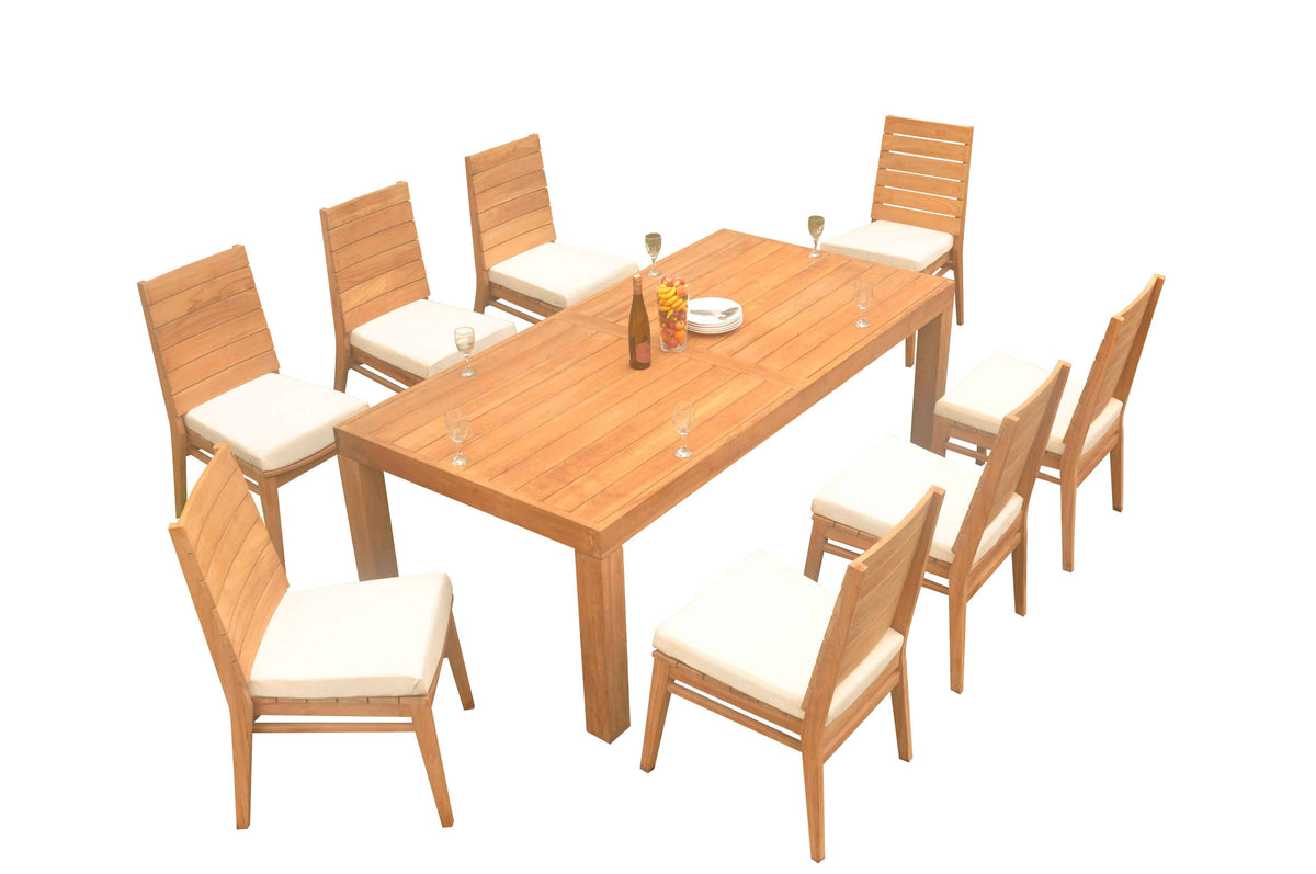 86" Canberra Table with Charleston Chairs