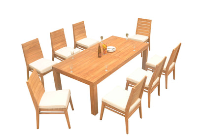 86" Canberra Table with Charleston Chairs