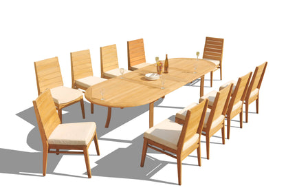 117" Oval Table with Charleston Chairs