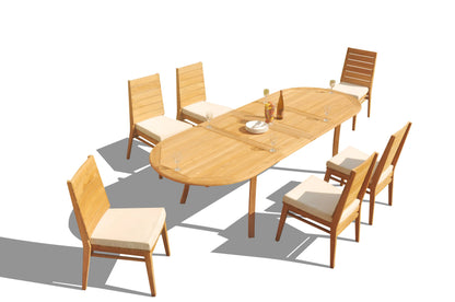 117" Oval Table with Charleston Chairs