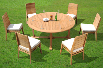 72" Round Table with Charleston Chairs