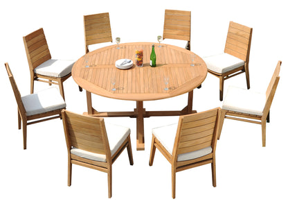72" Round Table with Charleston Chairs