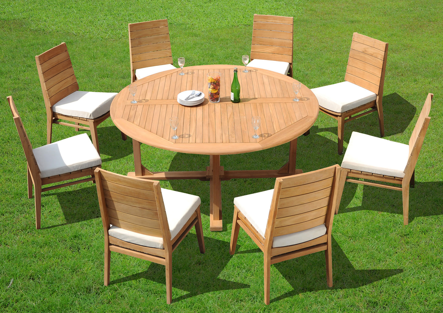 72" Round Table with Charleston Chairs