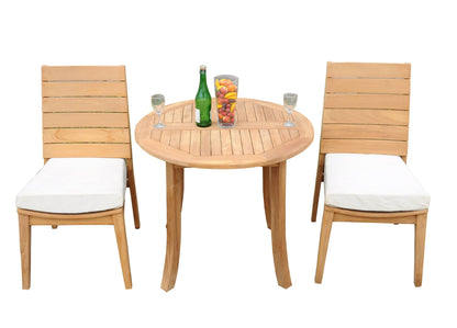 36" Round Table with Charleston Chairs