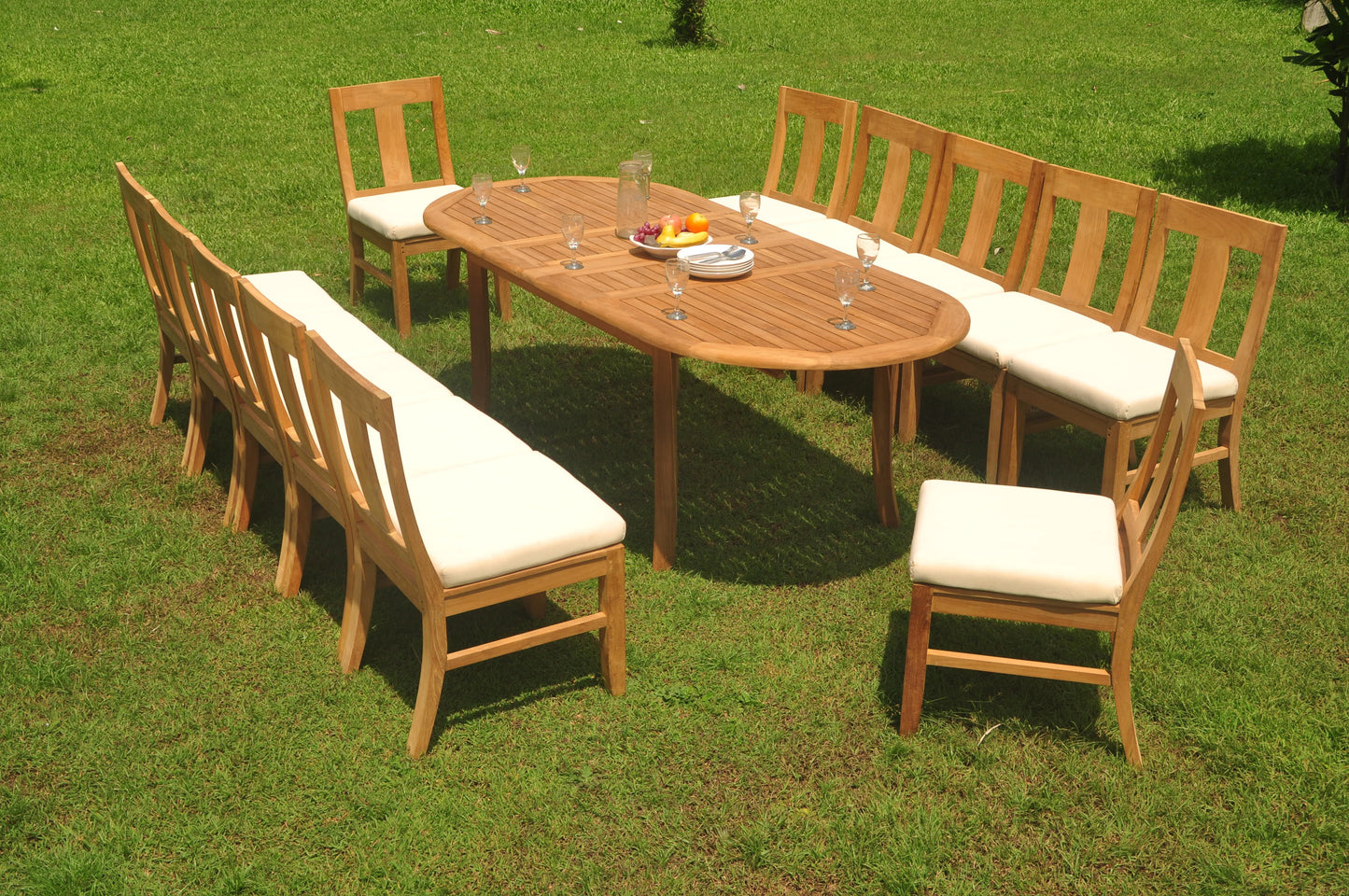 94" Oval Table with Osborne Armless Chairs