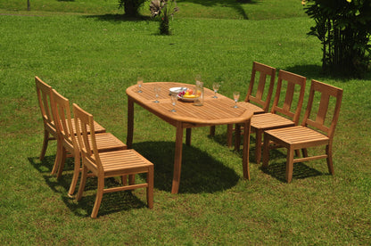 94" Oval Table with Osborne Armless Chairs