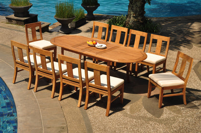 94" Oval Table with Osborne Armless Chairs