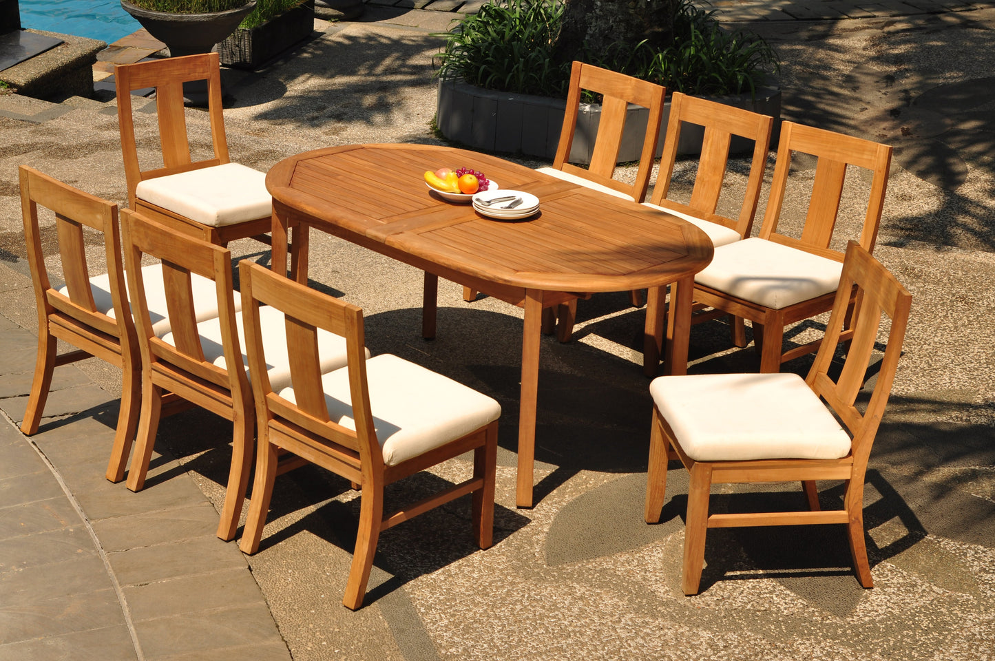 94" Oval Table with Osborne Armless Chairs