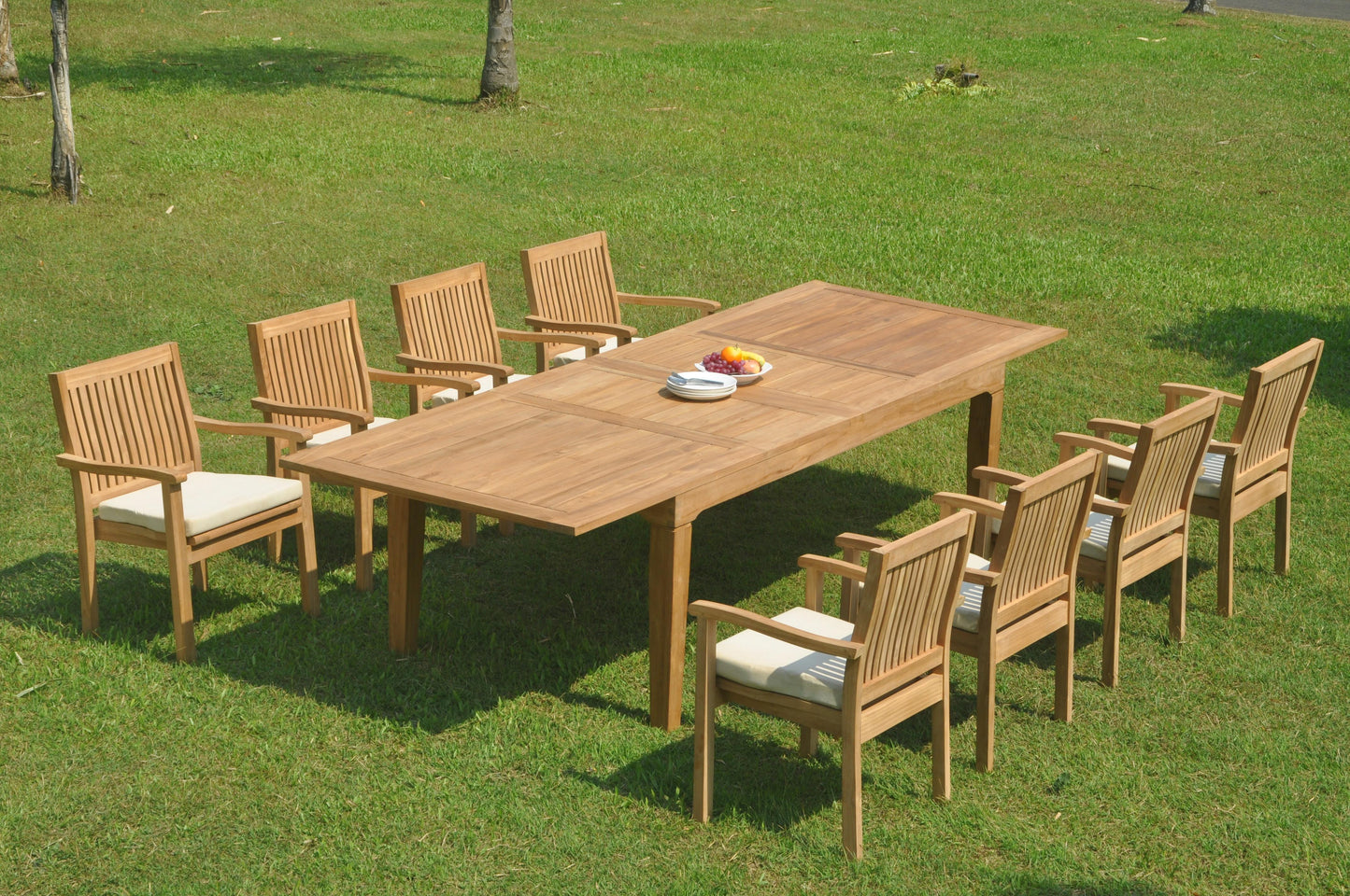 122" Caranas Dining Table with Leveb Chairs